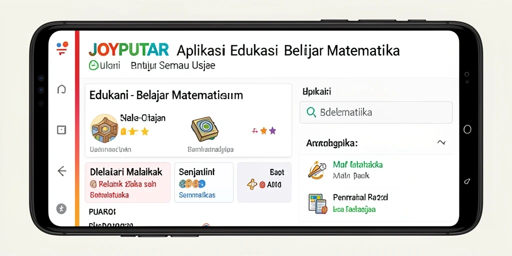 Tampilan utama aplikasi JOYPUTAR dengan fitur belajar yang interaktif.