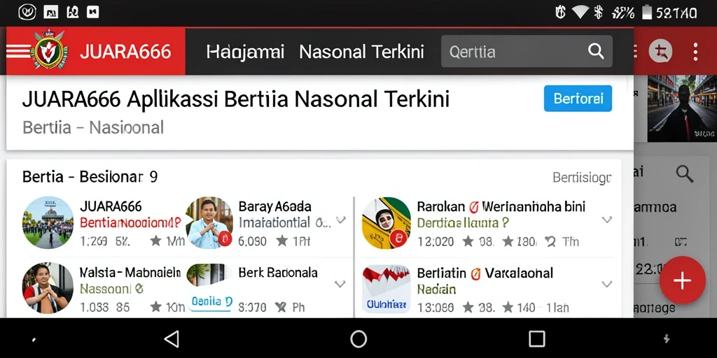 Tampilan antarmuka aplikasi JUARA666 yang modern dan menarik.