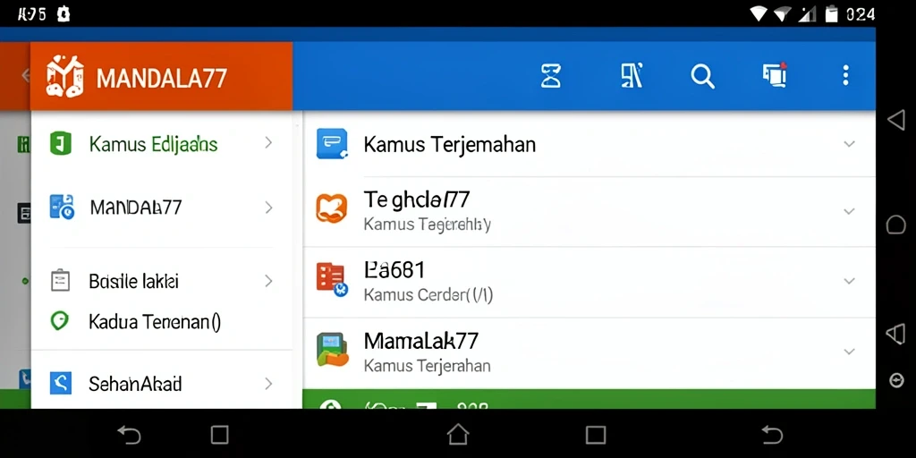 Antarmuka sederhana dan fungsional dari MANDALA77 yang mudah digunakan.