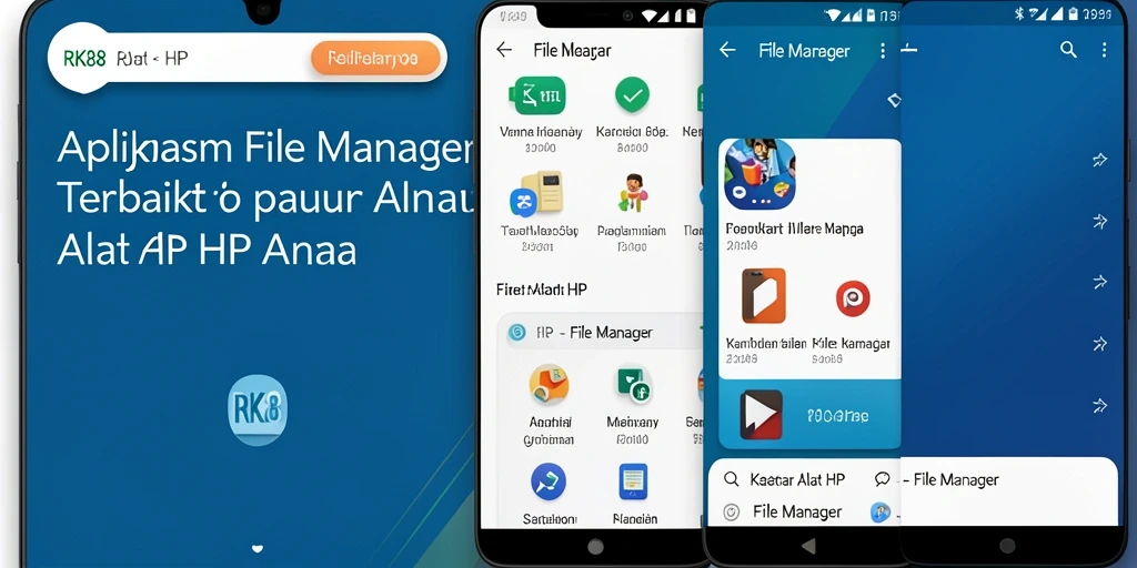 Antarmuka RK88 yang sederhana dan fungsional untuk pengelolaan file.