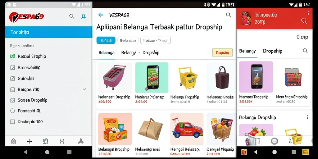 Antarmuka VESPA69 yang sederhana dan fungsional untuk dropship.